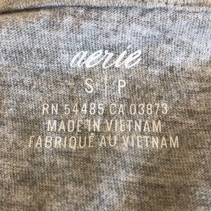 Aerie oversized Heather gray twisted scoop short sleeve tshirt sz Small. NWOT.